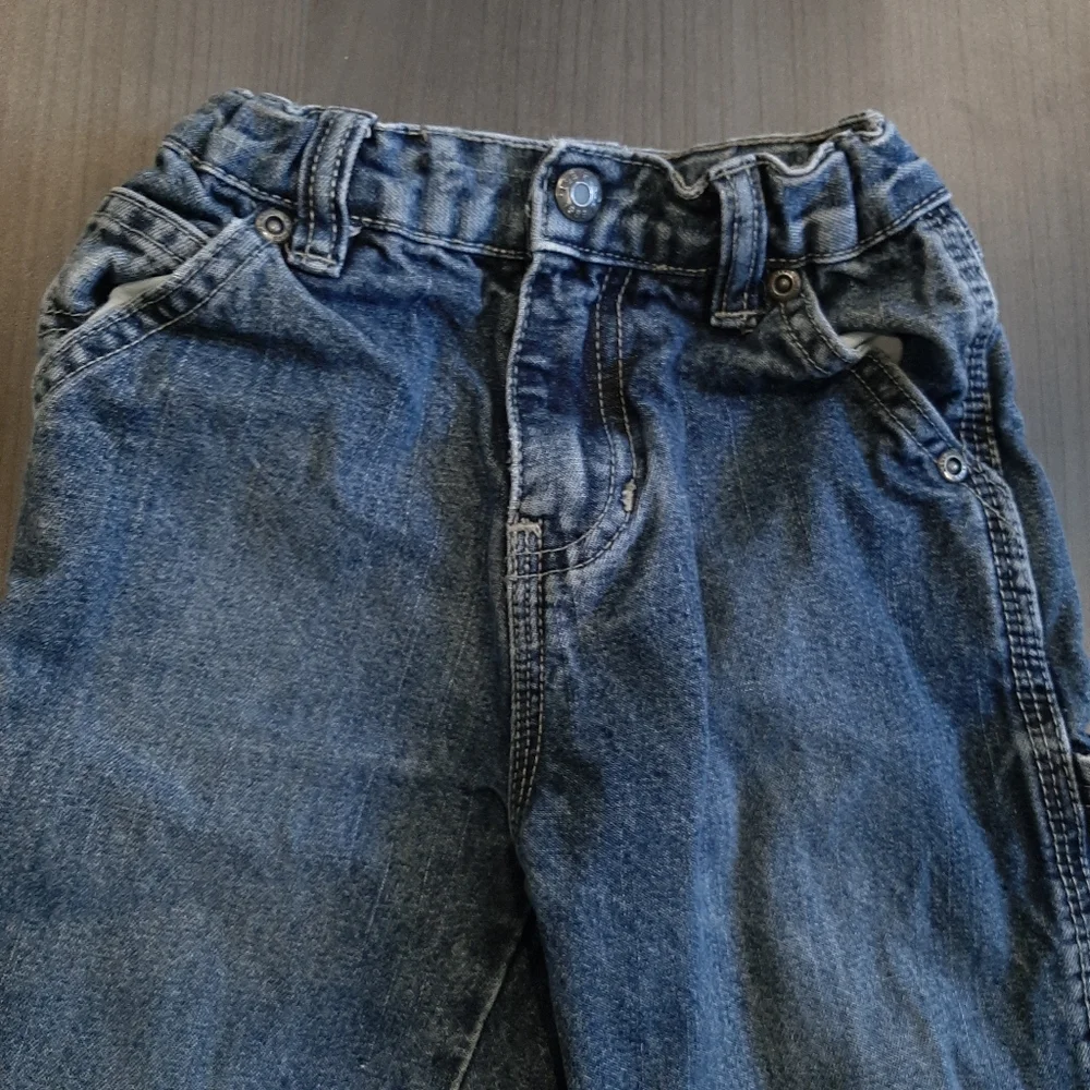 CHILDRENS PLACE Carpenter Jeans Straight Leg Denim Adjustable Waist Size 24M